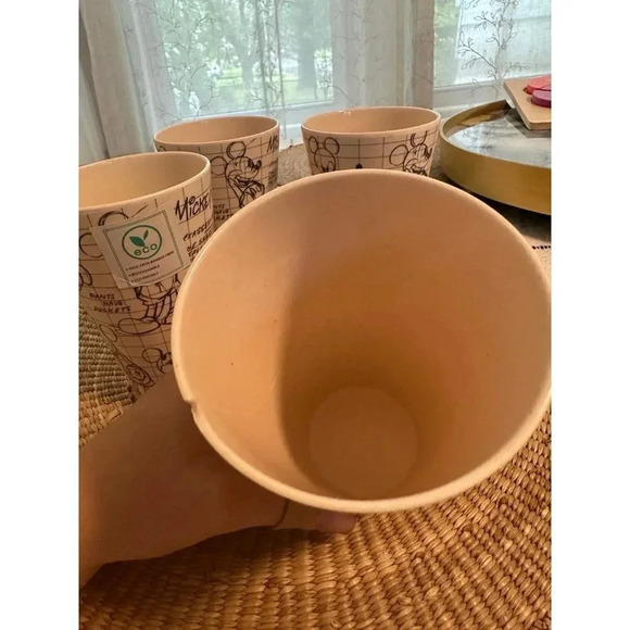 Disney Mickey Mouse Sketch Two Bamboo Cups - Picture 6 of 10
